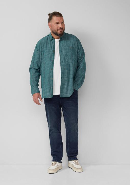 Immagine prodotto s.Oliver Hemd Regular Fit: Gewaschenes Hemd mit Karomuster (5XL)