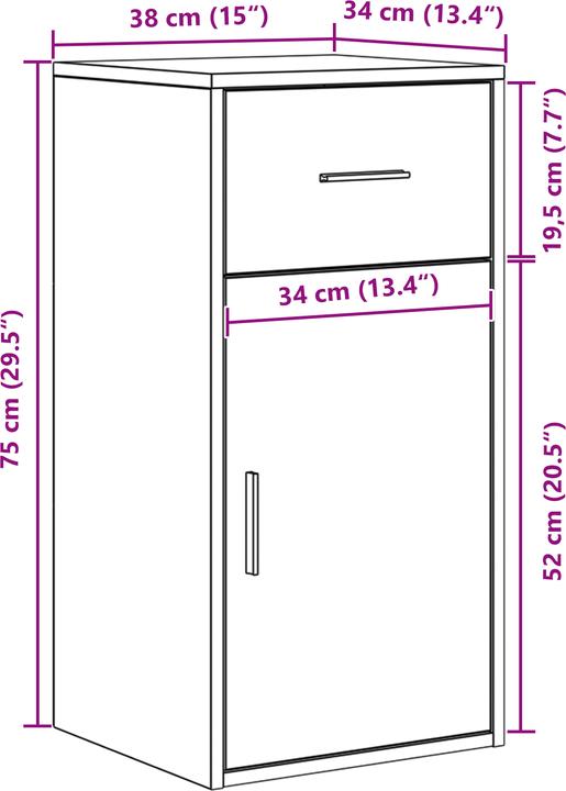 Immagine prodotto vidaXL Eck-Schreibtisch (88 x 102 x 75 cm)