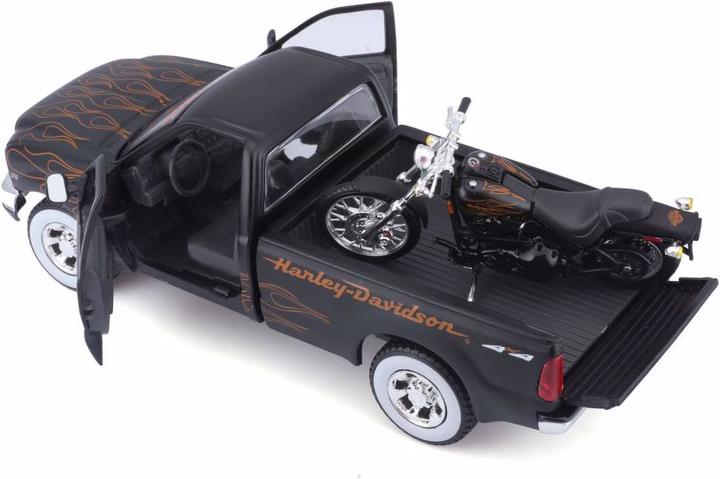 Actual product image Maisto Ford 1999 F-350 & FXSTB