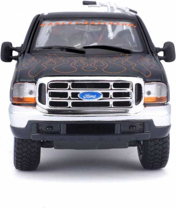 Actual product image Maisto Ford 1999 F-350 & FXSTB