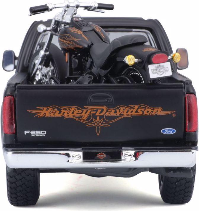 Actual product image Maisto Ford 1999 F-350 & FXSTB