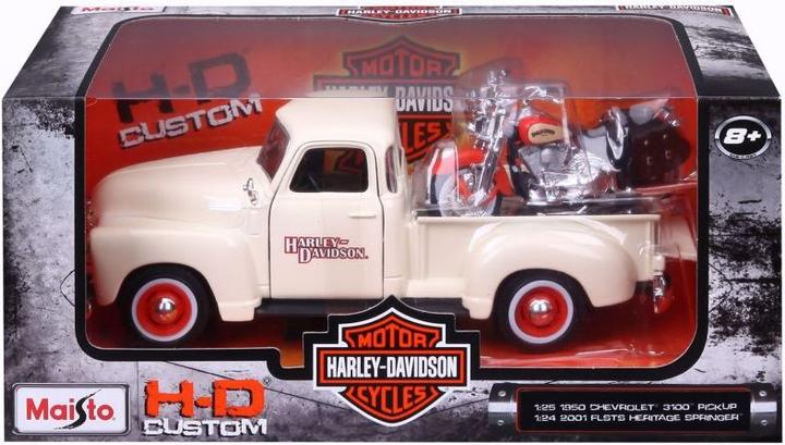 Produktbild Maisto Chevy Pickup + Harley Davidson Heritage