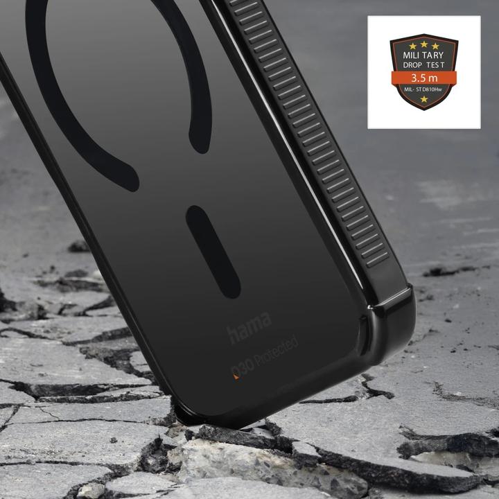 Produktbild Hama Handyhülle "Extreme Protect" f Apple iPhone 17 Pro Max, magnetisch, Schwarz (Apple iPhone 17 Pro Max)
