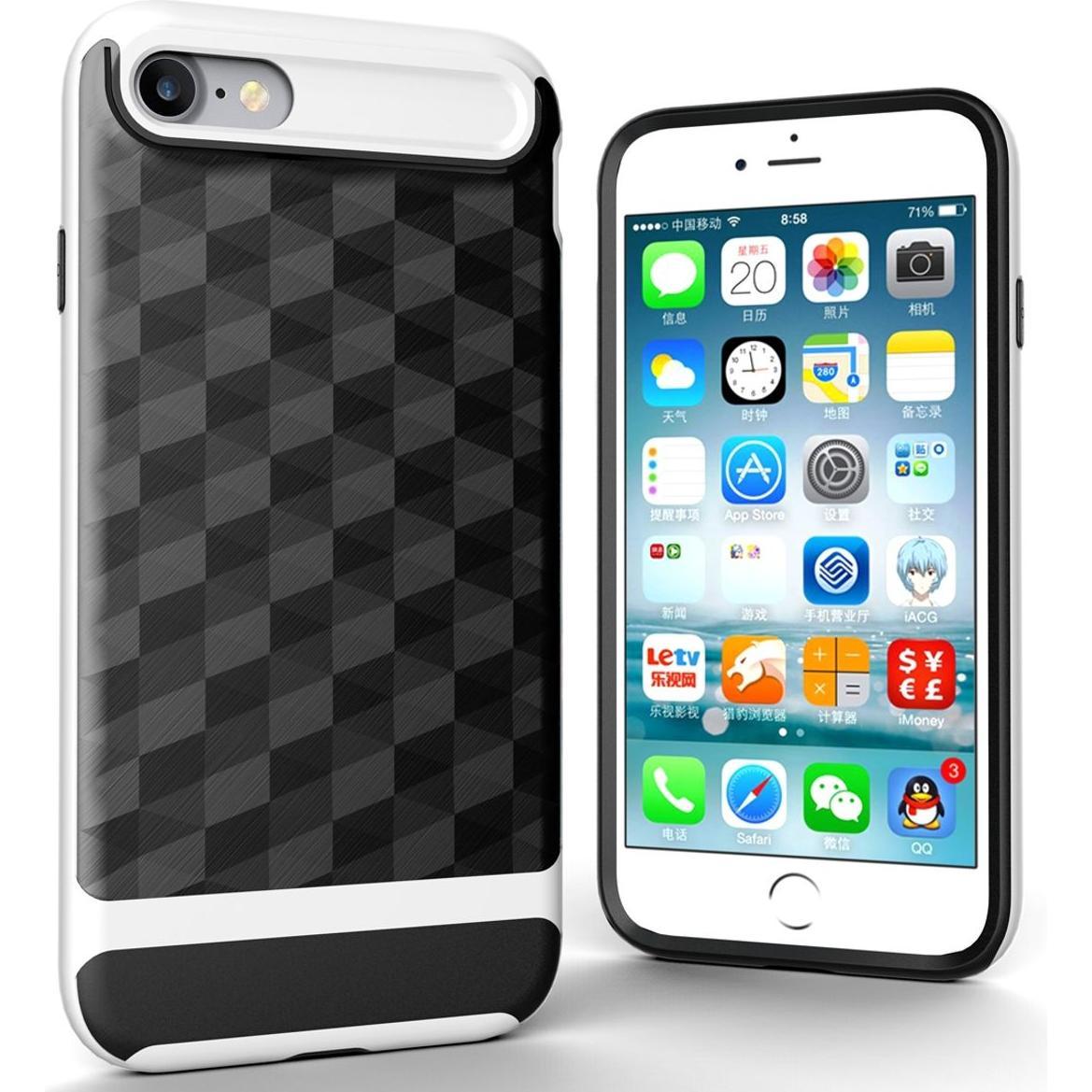 König Design Apple IPhone 7 Hülle Case Handy Cover Schutz Tasche Schutzhülle Bumper Etui Weiss (Apple iPhone SE (2nd Gen...