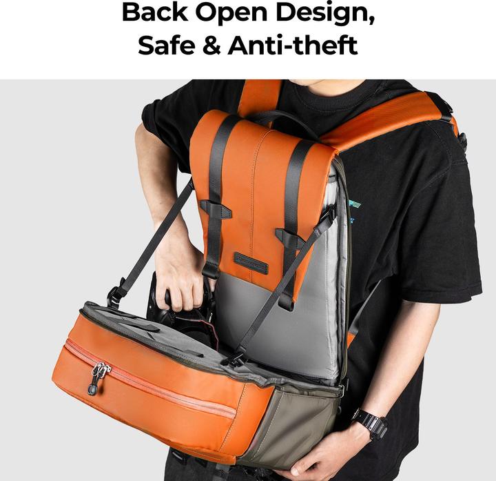 Produktbild K&F Concept Concept Beta Backpack 20l Photo Backpack - Orange (Fotorucksack, 20 l)