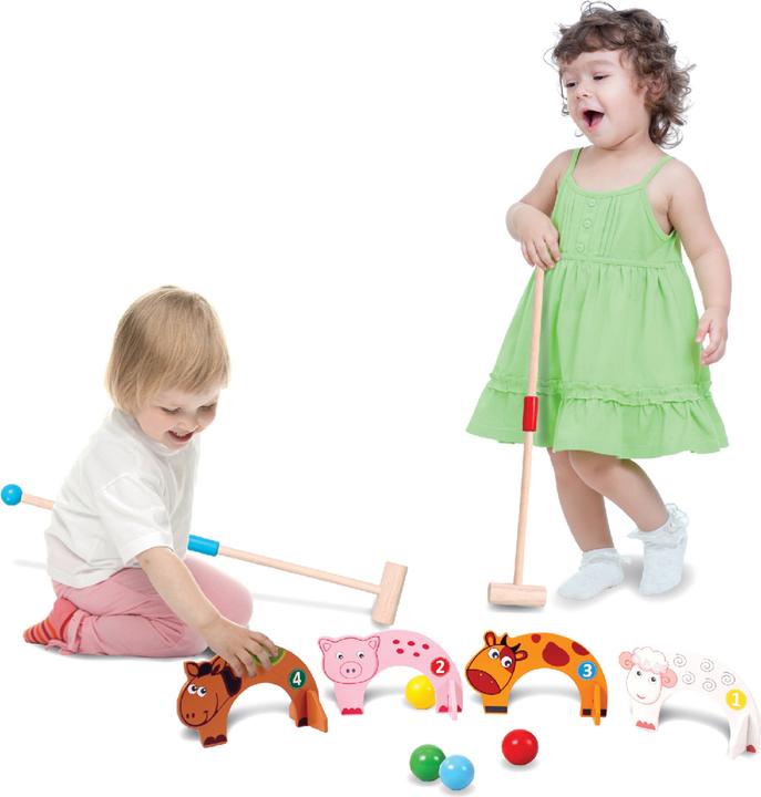 Immagine prodotto Spielba Croquet per bambini con figure di animali