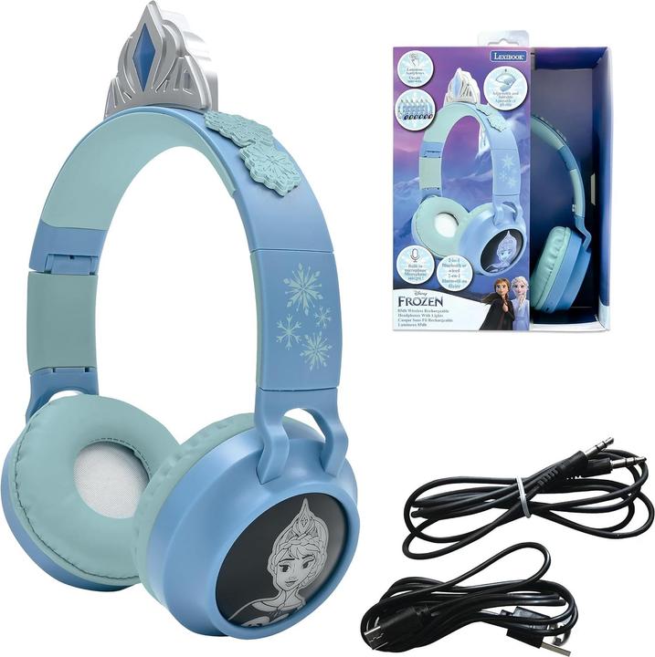 Immagine prodotto Lexibook Cuffie 2-in-1 Bluetooth/cavo Frozen Blu