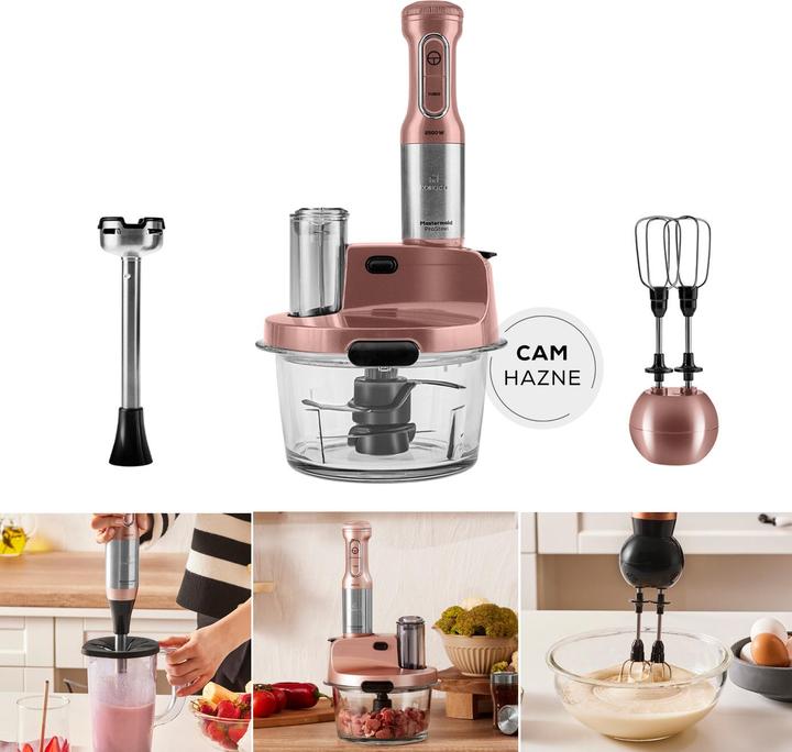 Actual product image Karaca Mastermaid ProSteel Food Processor with Glass Bowl and Anti-Splash Lid (2500 W)