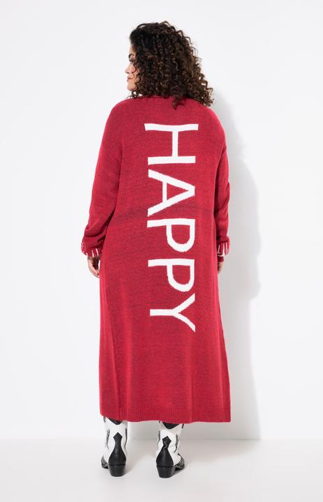 Produktbild Angel of Style Long-Strickjacke, Straight Fit, HAPPY-Statements (42, 44)