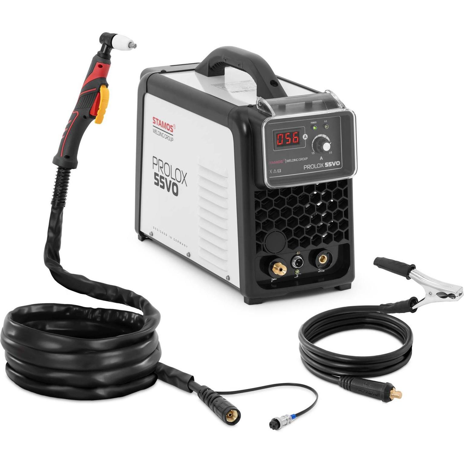 Stamos, Schweissgerät, Profi Plasmaschneider Plasma Cutter 55 A 60 % Duty Cycle Metall schneiden LED