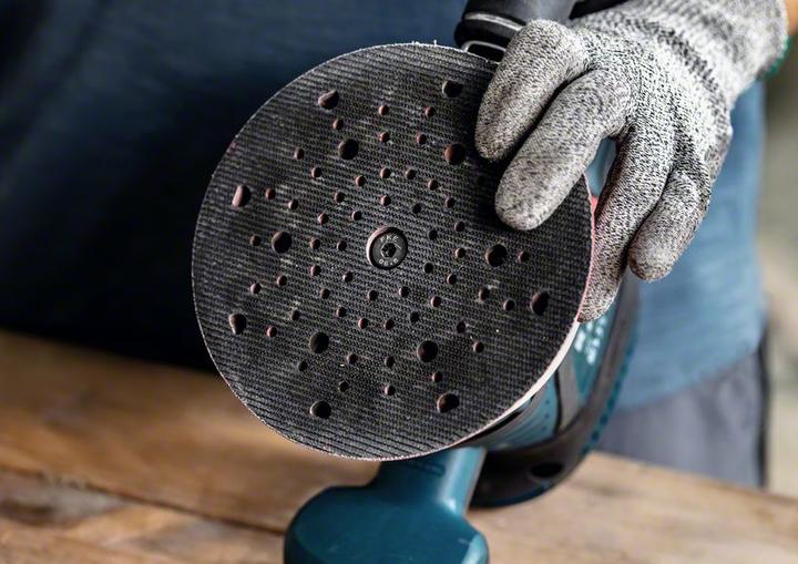 Actual product image Bosch Professional Zubehör EXPERT Multihole universal backing pad, 150 mm, hard (Hard)
