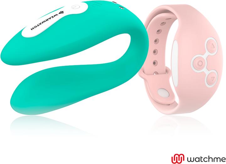 Actual product image Wearwatch Dual Pleasure Wireless Technology Watchme Light Aquamarine / Coral