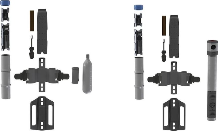 Productafbeelding Crankbrothers S.O.S. BC18 Side Entry bidonhouder + multitool, zwart