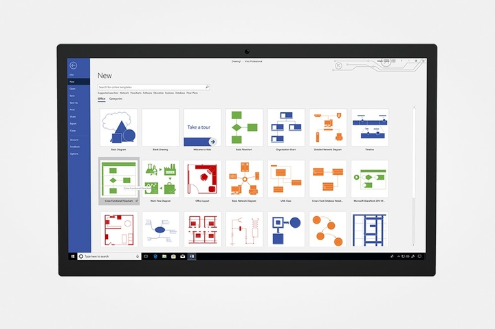 Produktbild Microsoft Visio Professional 2021 1 Lizenz(en) (1 User)