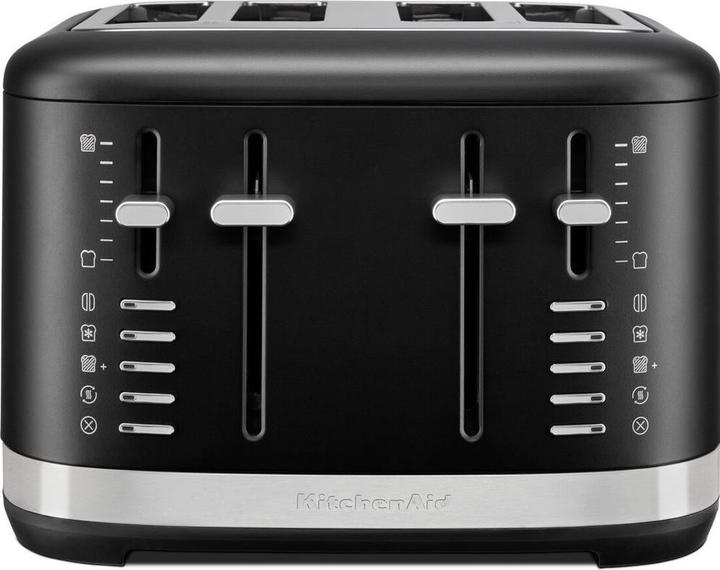 Produktbild KitchenAid 5KMT4109EBM manueller 4-Scheiben Toaster Matt Schwarz