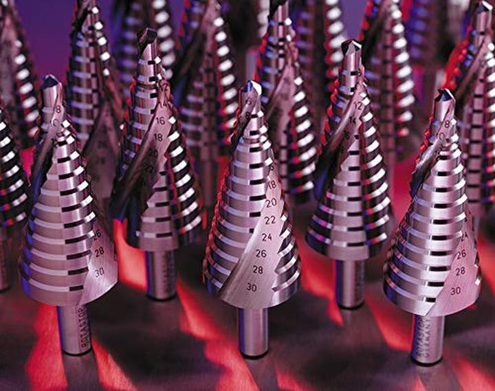 Actual product image Exact HSS step drill set 3 pieces 4 (4 - 12, 4 - 20, 6 - 30)