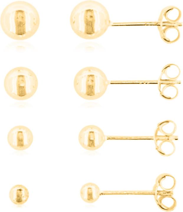 Immagine prodotto Leyda orecchini a pallina (Argento 925 1 micron giallo Vergo)