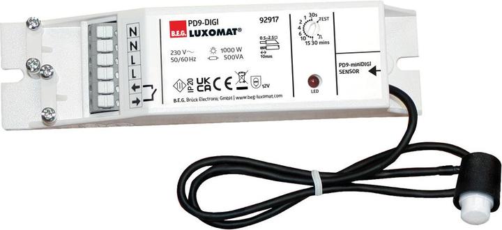 Produktbild BEG 92917 Präsenzmelder PD9-DIGI-DE weiss (1.50 m)