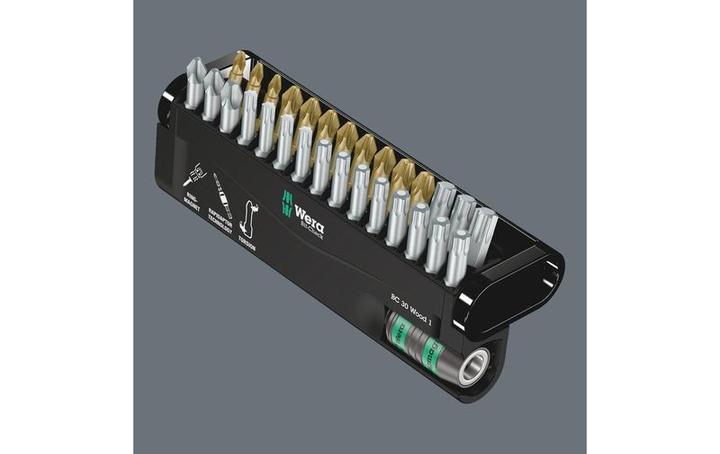 Image du produit Wera Bit-Check 30 Wood 1 (Croix Phillips PH M2, Croix Pozidriv PZ M1, Croix Pozidriv PZ M2, Croix Pozidriv PZ M3)