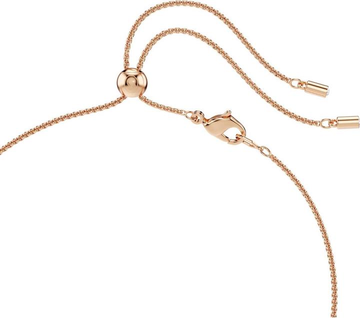 Actual product image Swarovski Constella Halskette Kristallperle Rundschliff Weiss Roségold Legierungsschicht (Swarovski Metal, 38 cm)