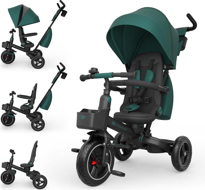 Actual product image KinderKraft Tricycle SPINSTEP 2 PLUS GREEN