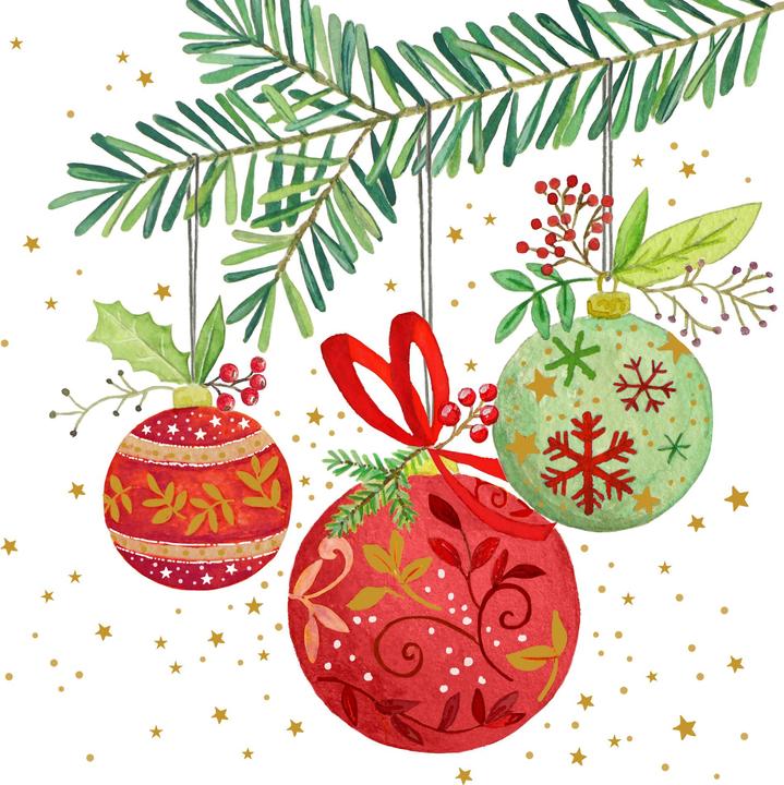 Actual product image Christmas tissue napkin (20 x, 33 x 33 cm)