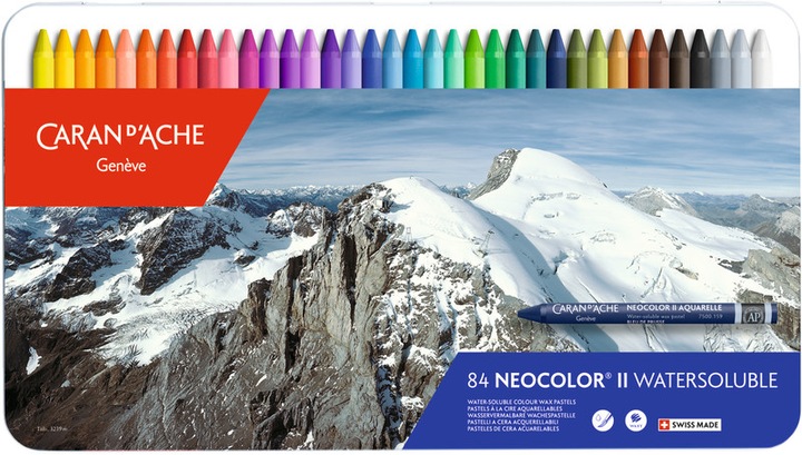 Image du produit Caran d'Ache Neocolor II Aquarelle Metallschachtel (Multicolore, 84 x)