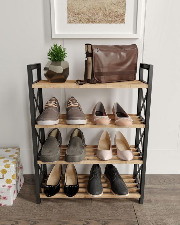 Produktbild Hanah Home Plastic Bathroom 4 Multi Purpose Shelf (46 x 18 x 64 cm)