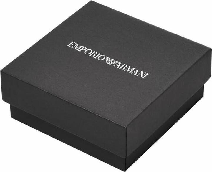Actual product image Emporio Armani Eagle Logo Bracelet (24.70 cm, Leather, Stainless steel)