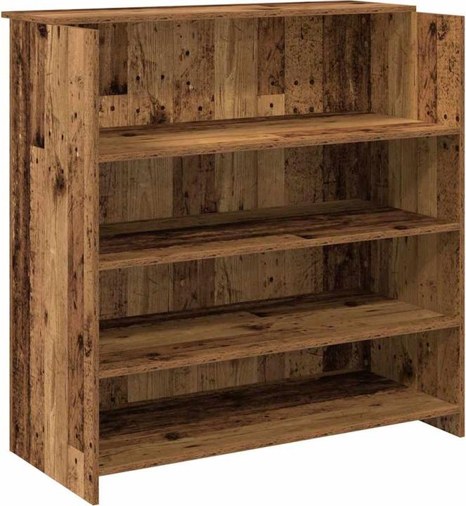 Actual product image vidaXL Reception counter in reclaimed wood look 100x50x103.5 cm wood-based material