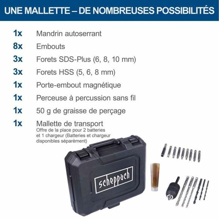 Image du produit Scheppach Marteau perforateur sans fil C-RHD130-X (DIY)