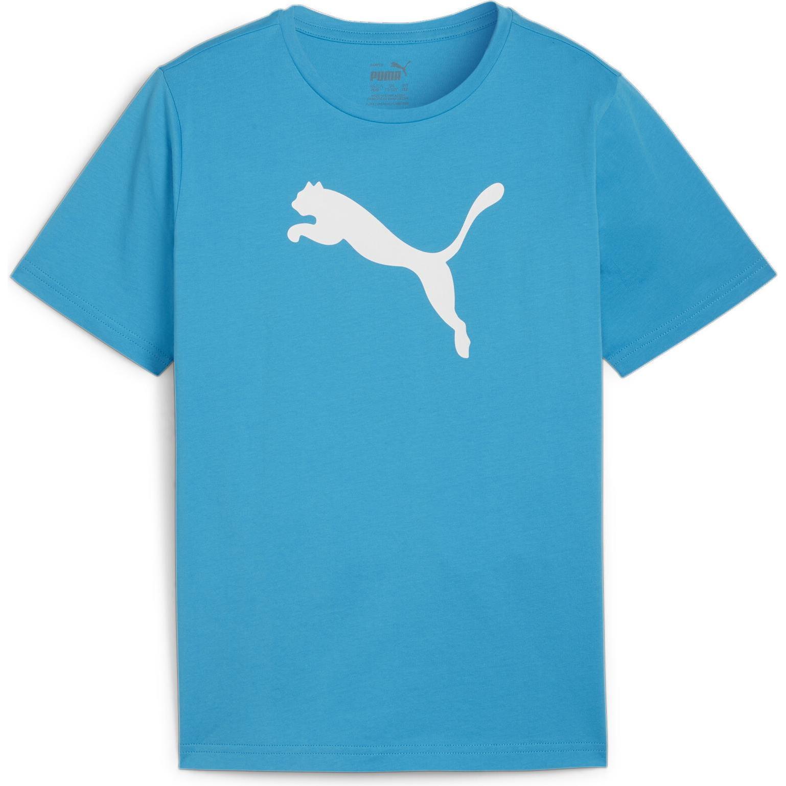 Puma, Jungen, Sportshirt, teamRISE Logo Jersey Cotton Jr (116), Blau, 116
