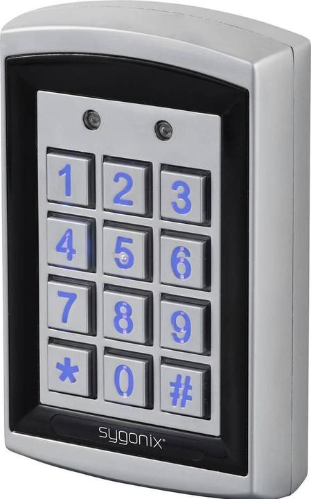 Sygonix SY-6428612 Code-Tastatur mit RFID Oberflächenmontage 12 V DC/AC, 24 V D (Electronic numerical code, Key card)