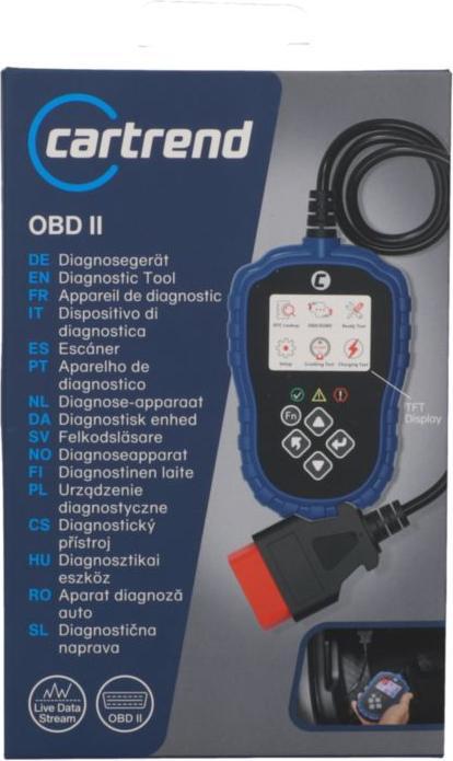 Actual product image Cartrend OBD II diagnostic device
