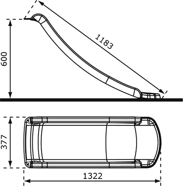 Produktbild Axi Sky120 Rutsche Rot - 118 cm