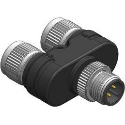 Rs Pro Y-SPLITTER I/P M12 MALE 4 PIN, O/P 2X M1, Elektronikkabel + Stecker