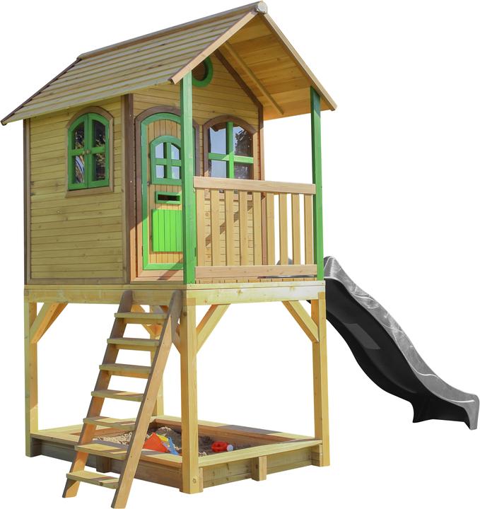 Actual product image Axi Sarah Playhouse Brown / Green - Gray Slide