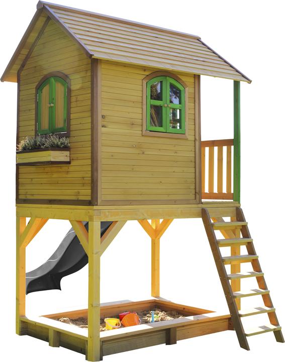 Actual product image Axi Sarah Playhouse Brown / Green - Gray Slide