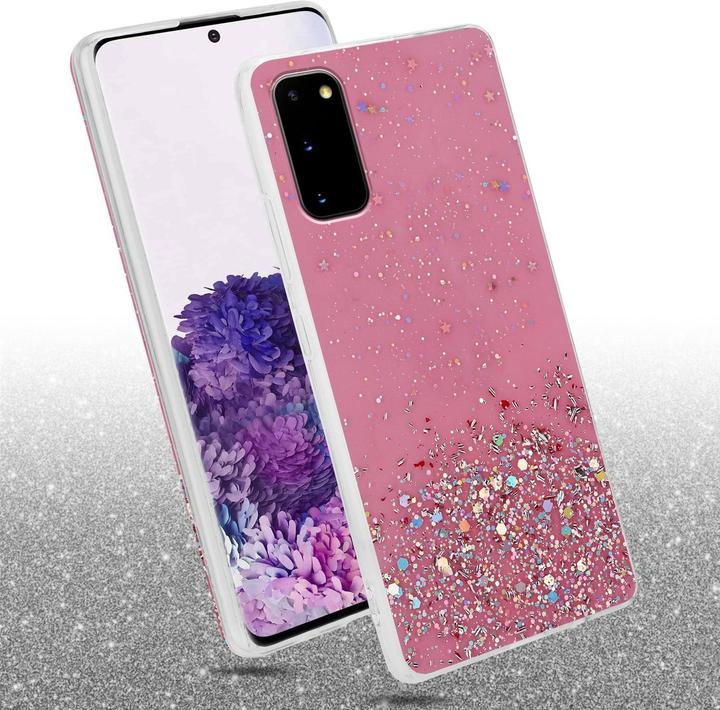 Actual product image Cadorabo TPU cover sparkling glitter (Samsung Galaxy S20)