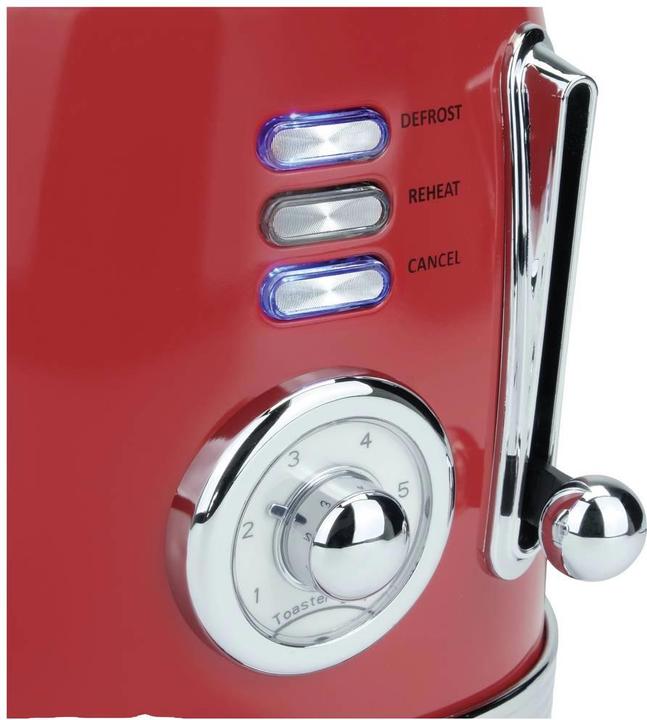 Actual product image Korona 2 slice toaster retro red 21668