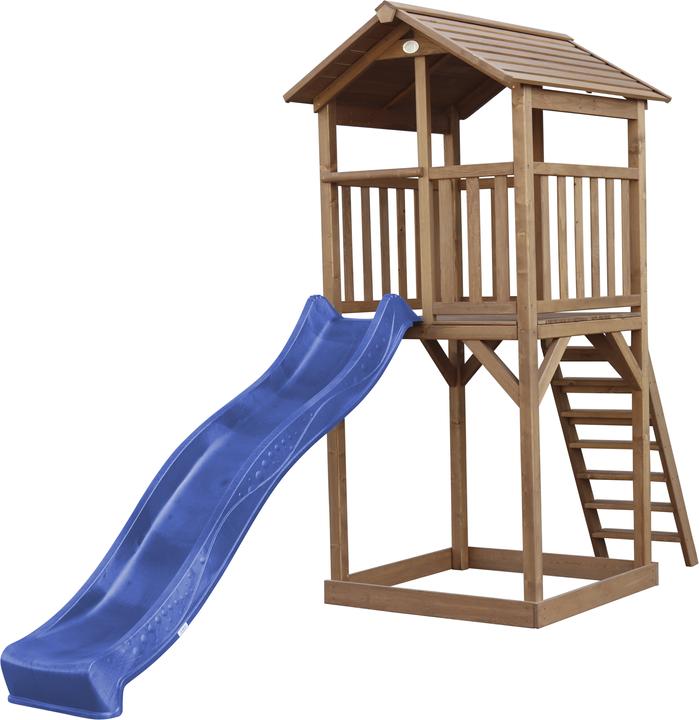 Actual product image Axi Beach Tower Play Tower Brown - Blue Slide