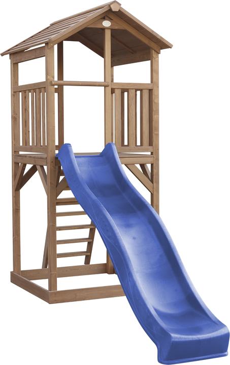 Actual product image Axi Beach Tower Play Tower Brown - Blue Slide