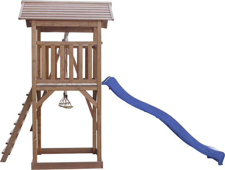 Image du produit Axi Beach Tower Tour de jeux avec double balançoire Marron - Toboggan bleu