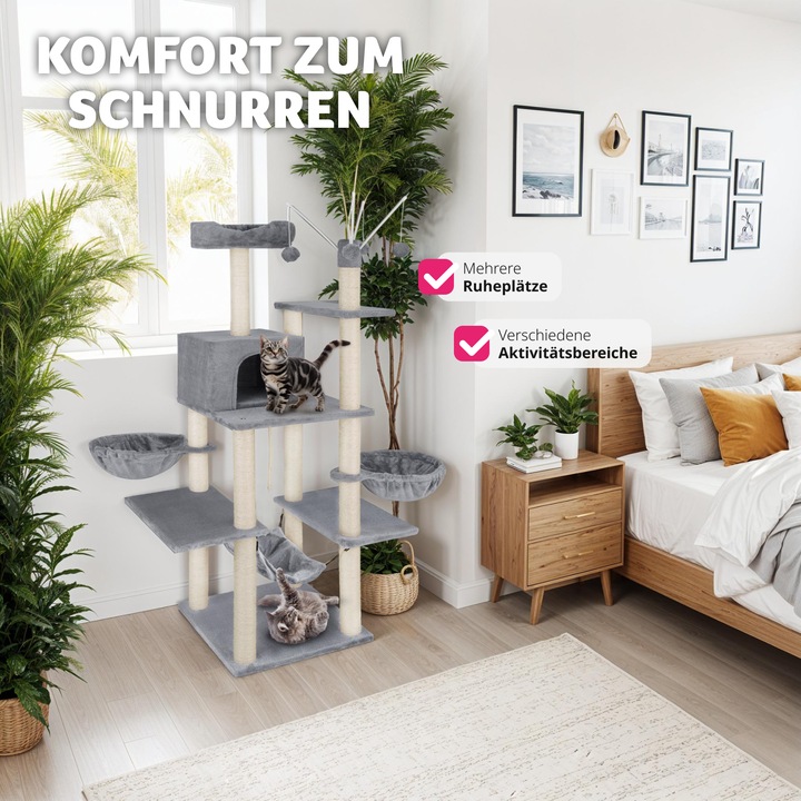 Produktbild tectake Lilou (165 cm, Grau)