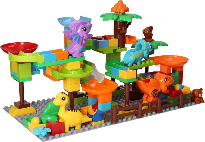 Produktbild Bauset Blöcke und Murmelbahn Dino