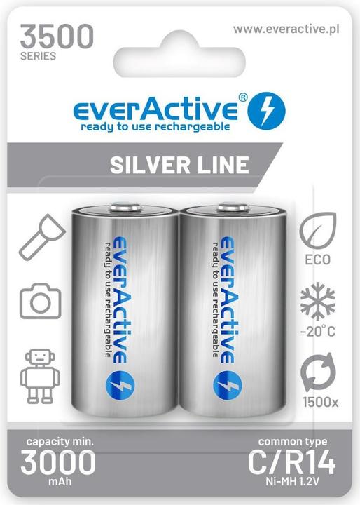 Image du produit Everactive Ligne Silver (2 pcs, C / Baby / LR14 / R14, 3500 mAh)