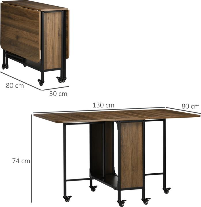 Produktbild Homcom Esstisch (130 x 80 x 74 cm)