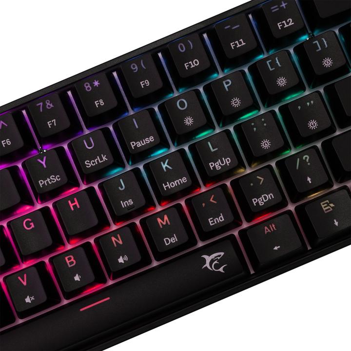 Actual product image White Shark GK-004111 Shinobi-2 Red switch, Black US (US, Cable)