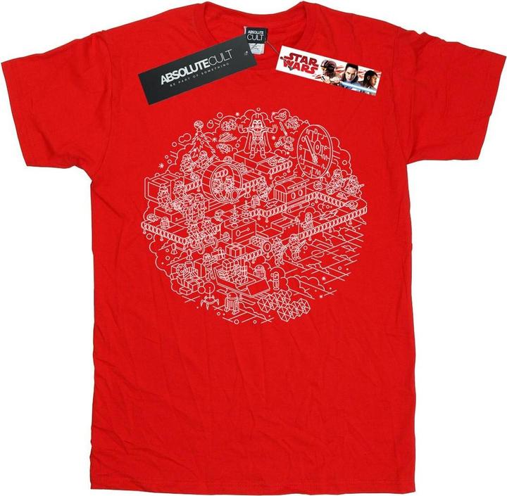 Produktbild Star Wars Christmas Death Star TShirt Mädchen (140, 146)