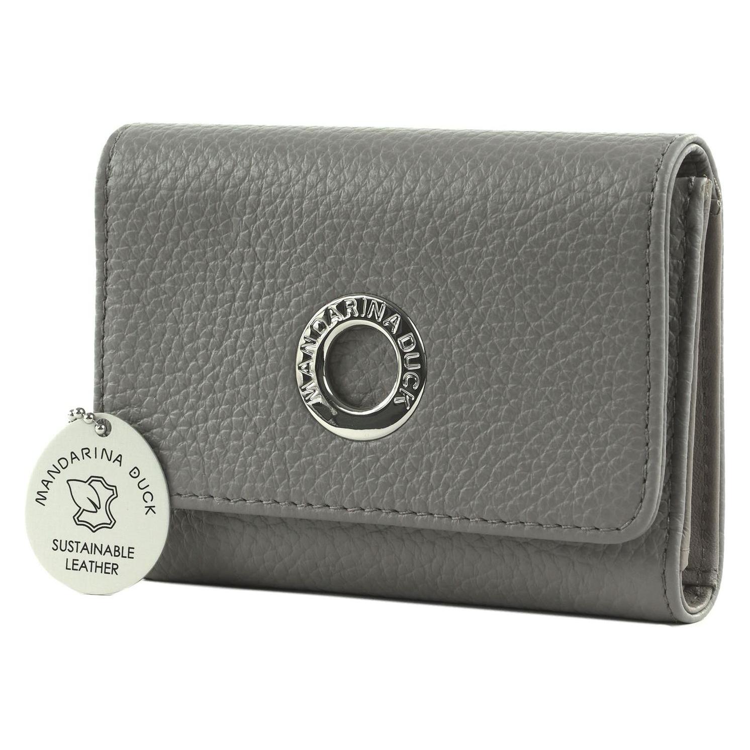 Mandarina Duck, Damen, Portemonnaie, Mellow Leather Wallet, Grau